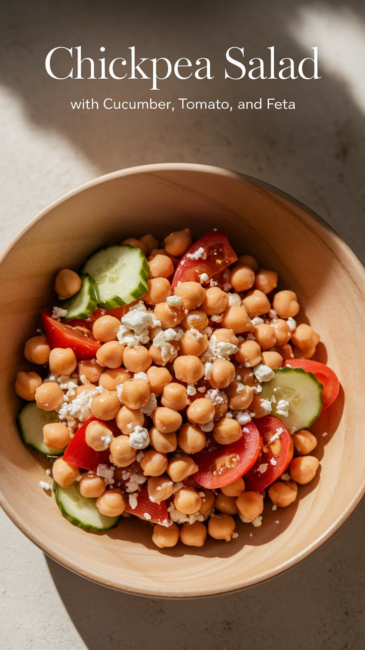 Elevate your meals with a dish that’s colorful, nutritious, and brimming with Mediterranean flair. Chickpea Salad with Cucumber, Tomato, and Feta is a delightful way to nourish your body while enjoying a burst of fresh flavors in every bite.