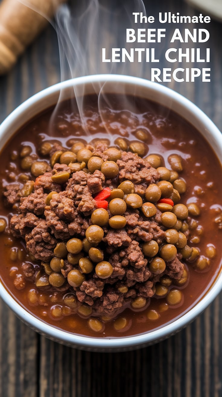 Warm up your evenings with The Ultimate Beef and Lentil Chili! This hearty dish packs a protein punch while keeping calories low, making it the perfect comfort food that nourishes without the guilt. Dive into a bowl of flavor!