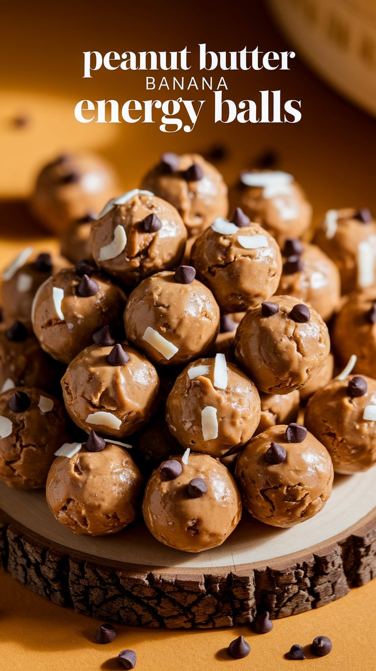 Unleash your energy with peanut butter banana energy balls, a delicious snack that combines the richness of peanut butter with the natural sweetness of ripe bananas. These bite-sized delights are perfect for a quick pick-me-up, providing a nutritious boost anytime you need it.