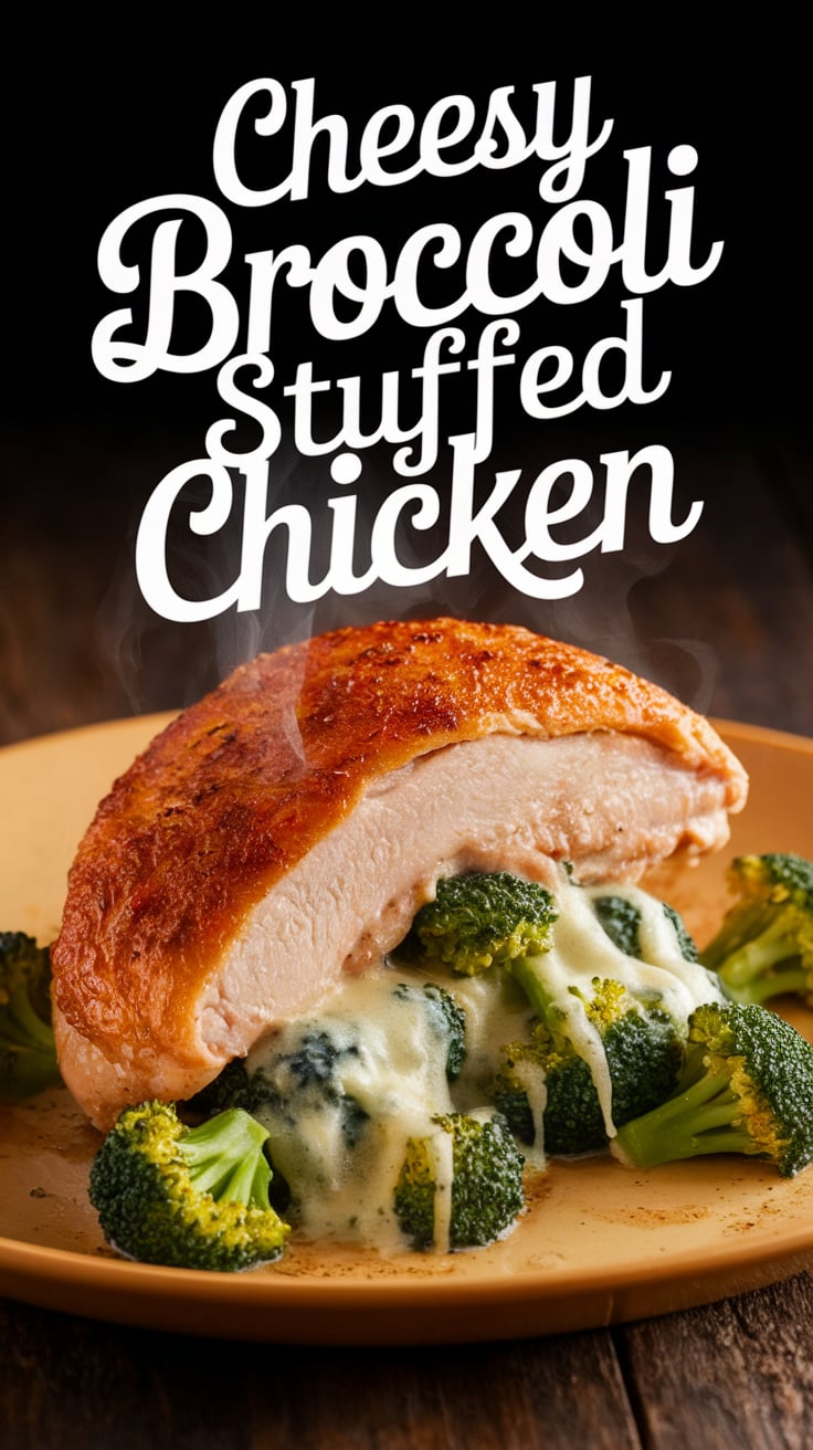 Join the culinary adventure of making Cheesy Broccoli Stuffed Chicken, an ideal option for anyone seeking a wholesome dish that doesn’t compromise on flavor. This recipe promises to fill your plate with goodness while keeping your carb count low, making healthy eating enjoyable and delicious.
