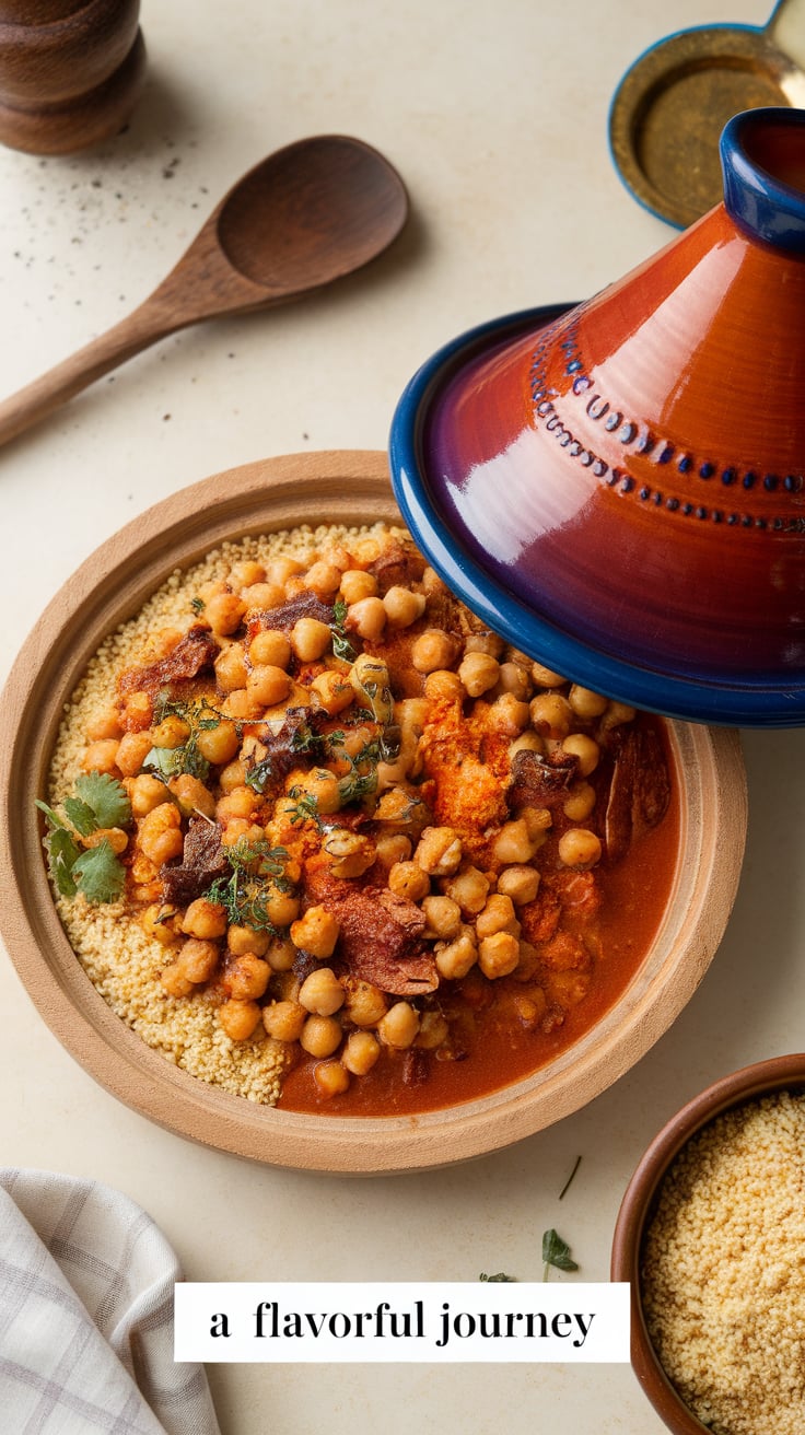 Discover the magic of Moroccan cuisine with this Spiced Chickpea Tagine, where the richness of spices meets the natural goodness of vegetables. Not only is it fulfilling and delicious, but it’s also a light, calorie-friendly option that supports your healthy lifestyle.