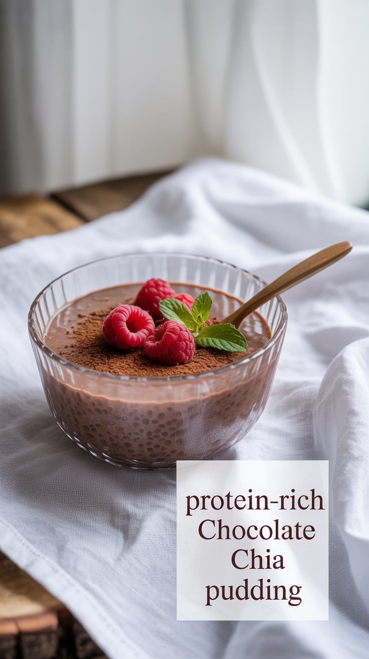 Treat yourself to a deliciously healthy option with Protein-Rich Chocolate Chia Pudding. This delightful dish is bursting with flavor while being high in protein and low in carbs and calories, making it an excellent choice for a sweet snack or breakfast.