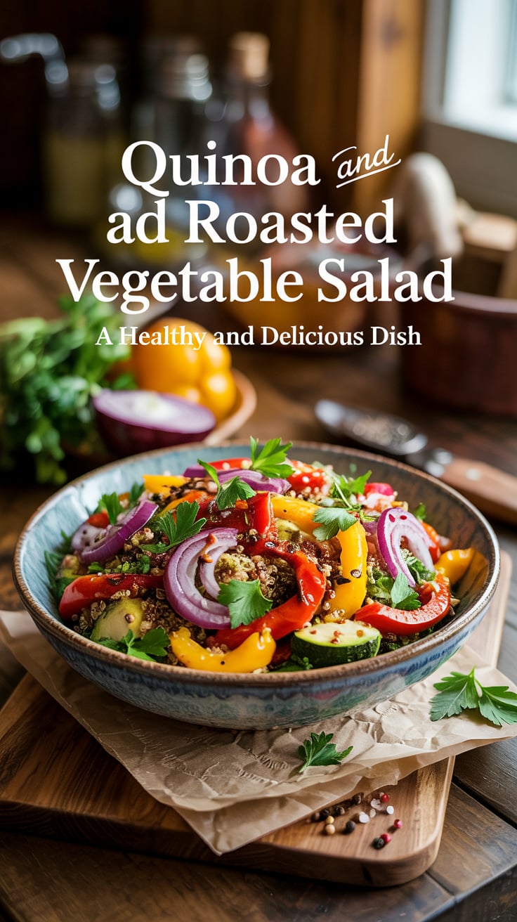 Experience a refreshing twist on your typical salad with this quinoa and roasted vegetable creation. Packed with fiber and essential nutrients, it’s designed to nourish your body while tantalizing your taste buds—perfect for a guilt-free meal anytime!