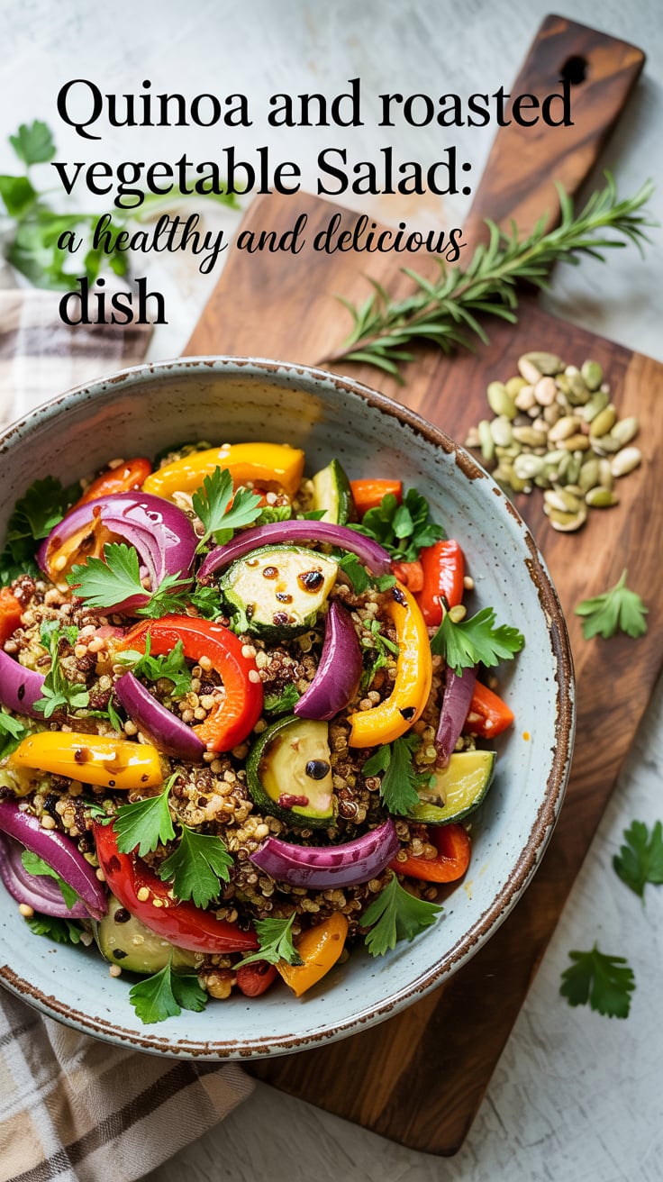 Imagine a vibrant medley of roasted peppers, zucchini, and cherry tomatoes, all nestled in fluffy quinoa. This salad not only bursts with color but also packs a nutritious punch, keeping your calorie count in check without sacrificing flavor.