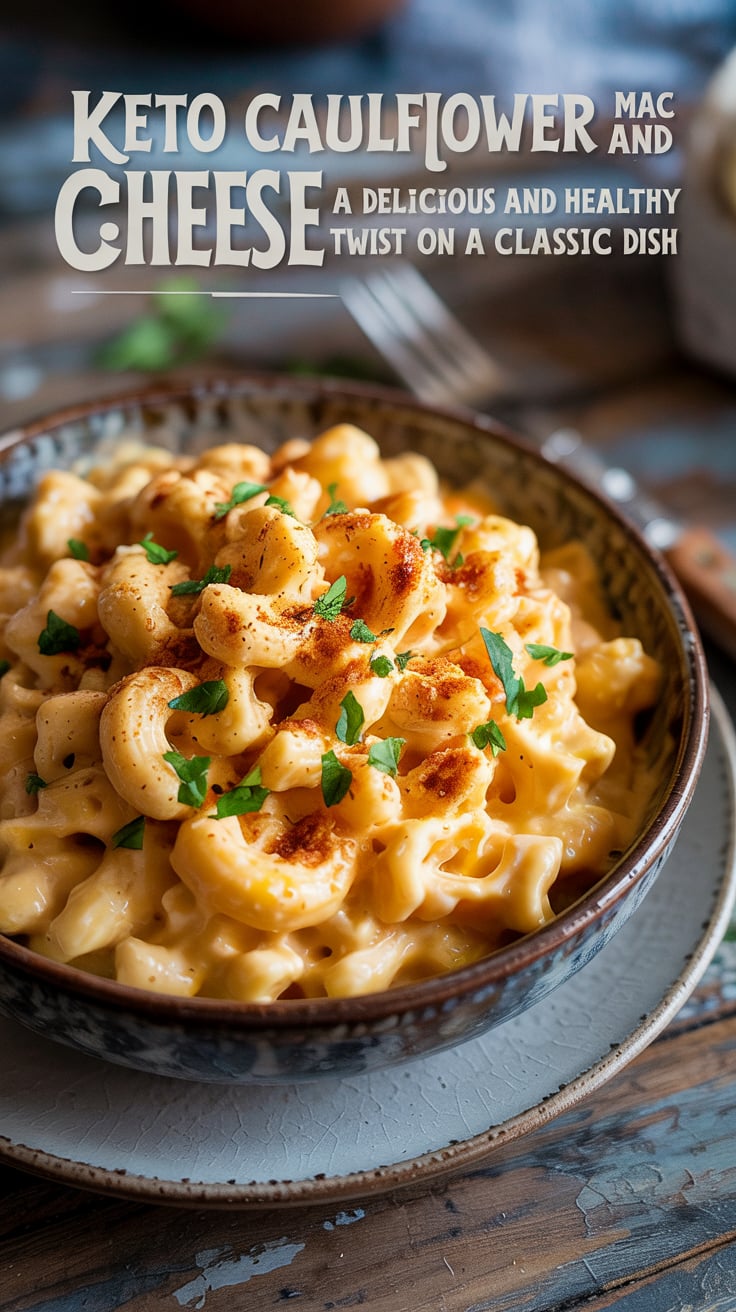 Discover the perfect combination of cheese and nutrition with Keto Cauliflower Mac and Cheese. This dish delivers all the flavor you love, along with the benefits of being low in carbs and calories, making it an ideal choice for your health-conscious meals.
