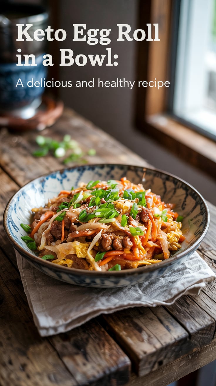 Simplify your dinner routine with Keto Egg Roll in a Bowl, offering a vibrant mix of ingredients that come together in one delicious dish. With minimal calories and carbs, this recipe is both nutritious and satisfying, perfect for meal prep or a quick weeknight dinner.