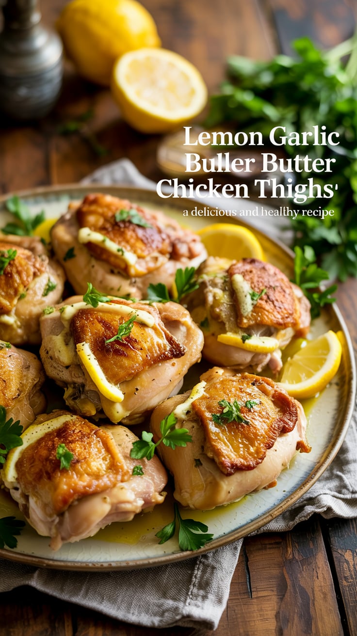 Enjoy the perfect balance of flavor and nutrition with Lemon Garlic Butter Chicken Thighs. Each bite delivers savory goodness while being low in carbs and calories, making it an ideal choice for anyone looking to indulge without sacrificing health.