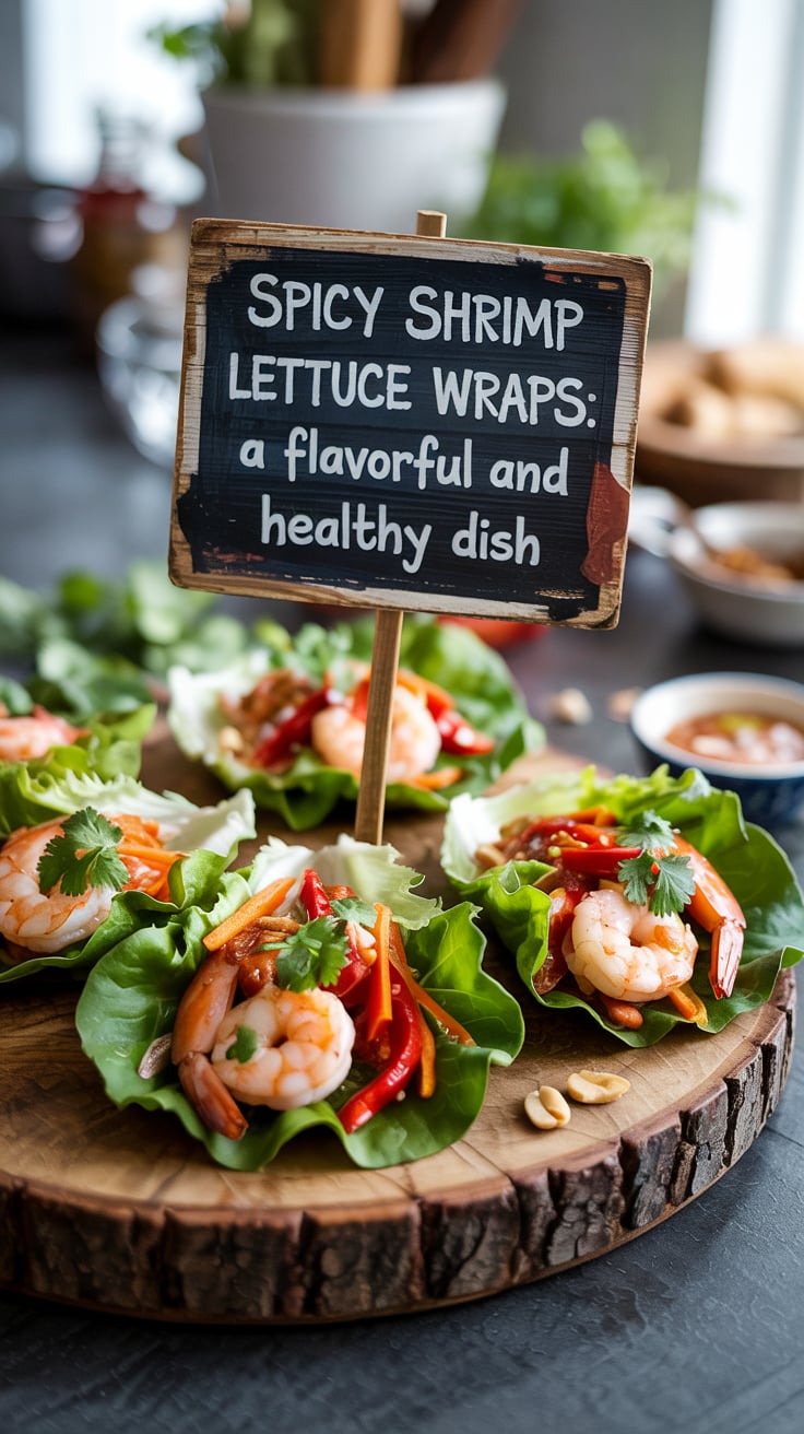 Dive into a burst of flavor with Spicy Shrimp Lettuce Wraps, the perfect dish for anyone craving something delicious yet low in carbs. This healthy recipe offers a satisfying crunch while keeping calories in check, making it ideal for your keto lifestyle.