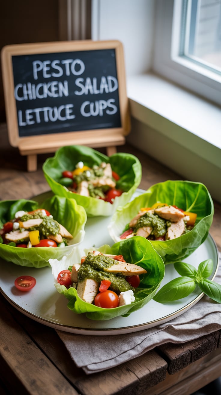 Discover how to whip up these delightful Pesto Chicken Salad Lettuce Cups and elevate your healthy eating routine. With a refreshing twist on traditional chicken salad, this recipe will quickly become a go-to for flavorful, guilt-free dining.