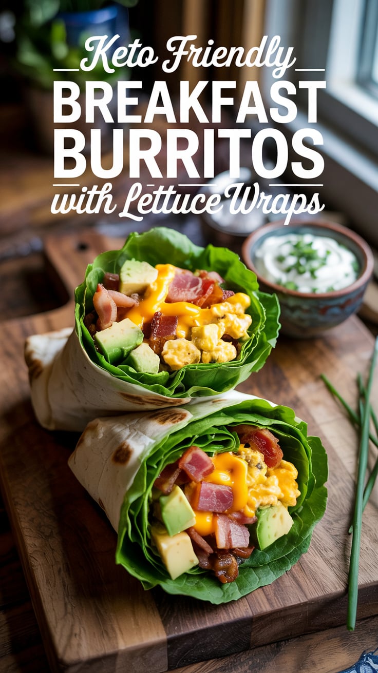Perfect for on-the-go mornings or a leisurely brunch, these breakfast burritos are a delicious way to fuel your day without blowing your dietary goals. Enjoy the satisfying crunch of lettuce that adds a refreshing twist to this classic favorite.