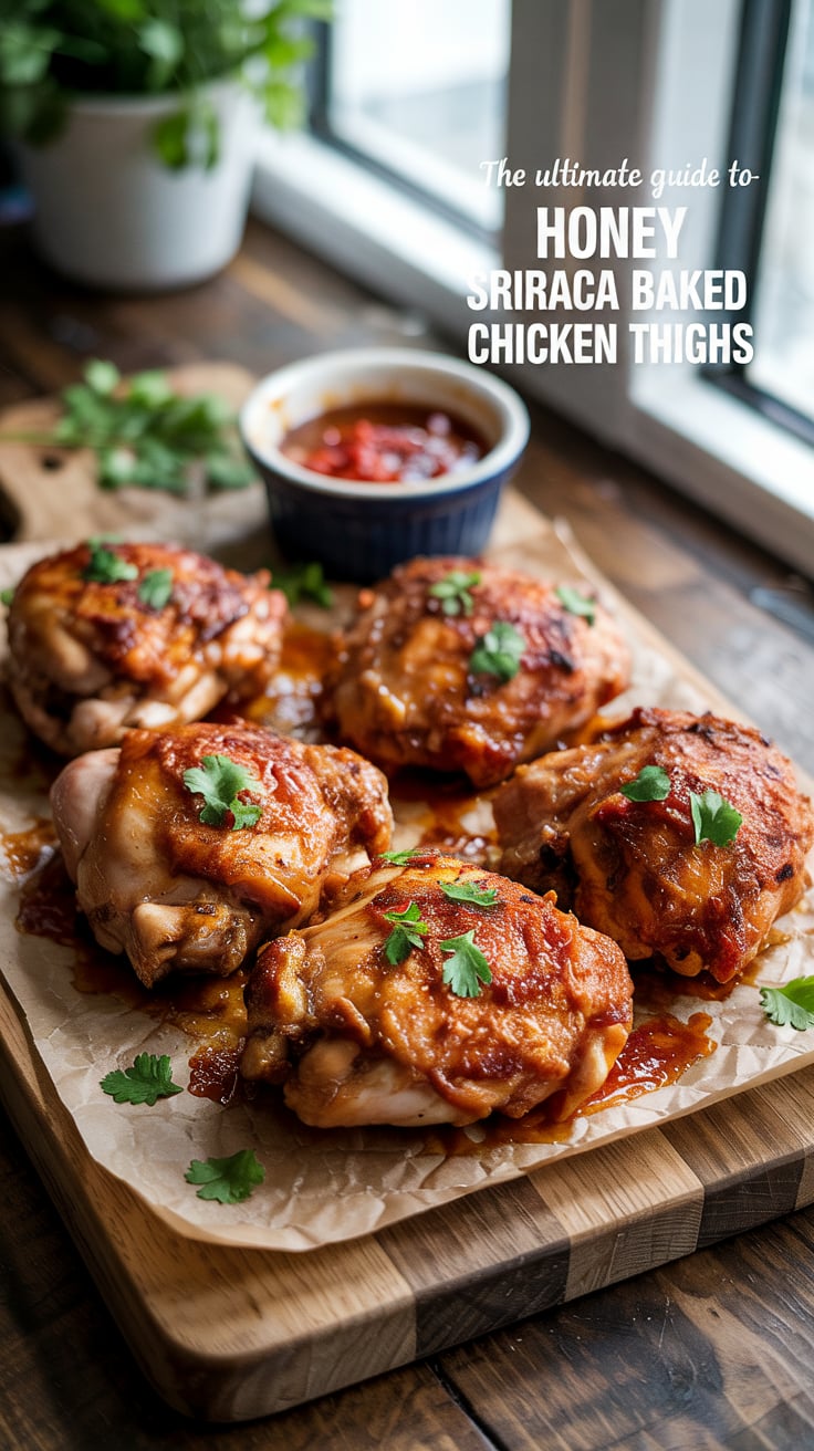 Dive into the ultimate guide for honey sriracha baked chicken thighs, delivering a perfect blend of spicy and sweet. Enjoy high protein content while keeping carbs and calories in check, ensuring you can indulge without any guilt.