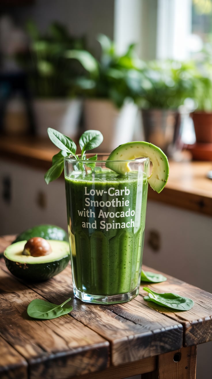 Imagine sipping a deliciously smooth beverage that combines the healthy fats of avocado with the nutrient-packed goodness of spinach. This smoothie is a delightful way to fuel your day while maintaining your low-carb lifestyle.