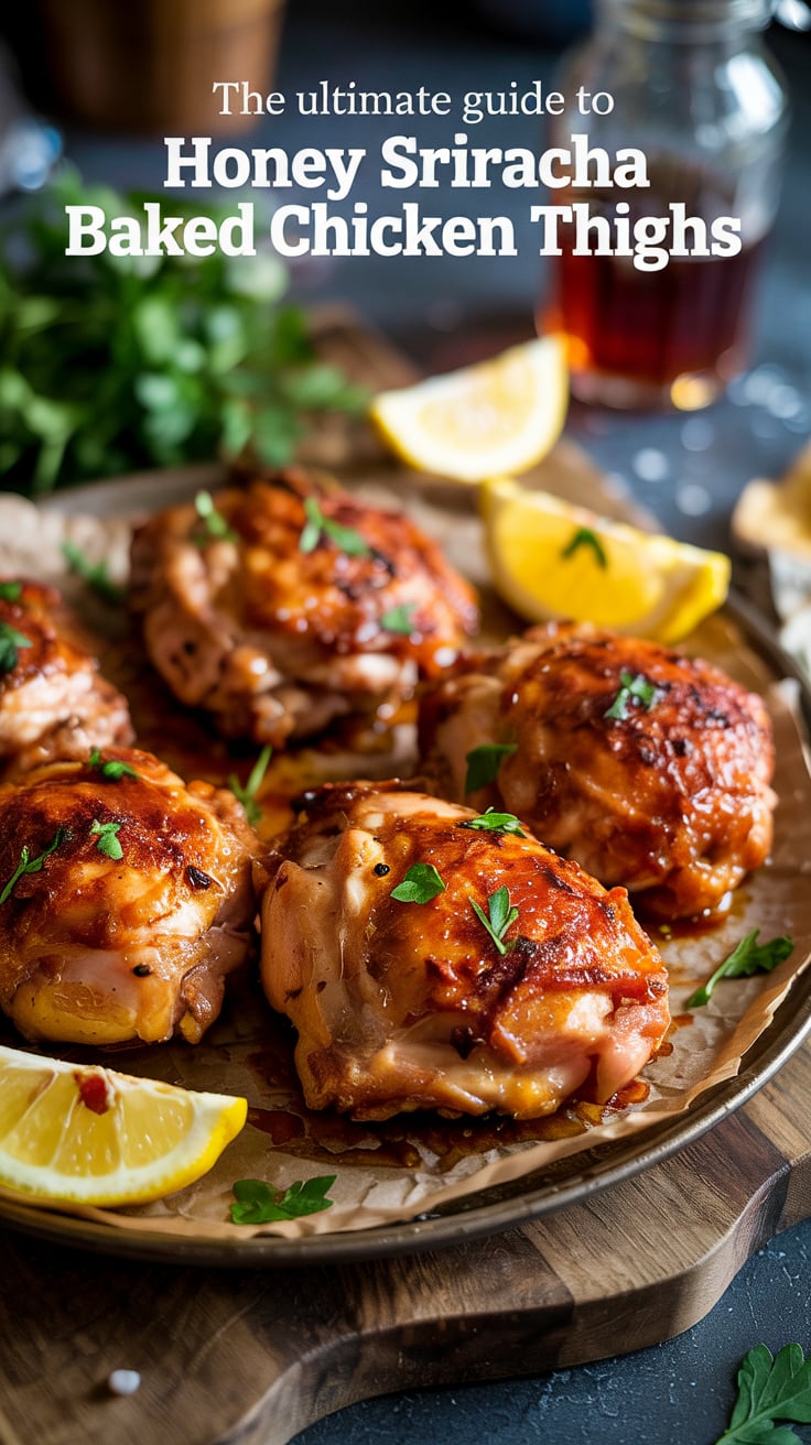 Transform your dinner routine with honey sriracha baked chicken thighs, where sweet meets heat in every tender bite. Rich in protein and low in carbs and calories, this recipe is ideal for those seeking a delicious meal that aligns with their health goals.