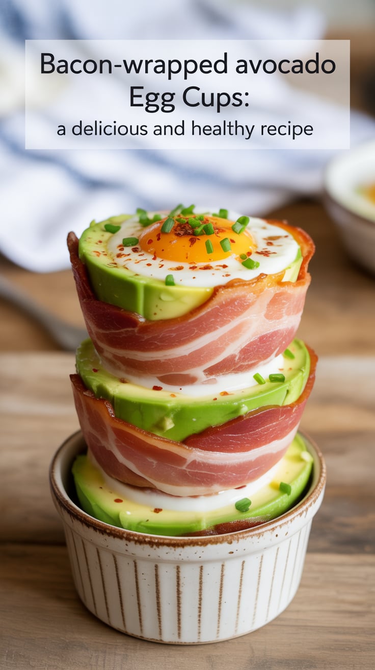 Looking for a scrumptious way to start your day? Bacon-Wrapped Avocado Egg Cups offer a mouthwatering solution! These delightful creations are high in protein and crafted for keto lovers, delivering a flavorful experience without the excess calories. Dive in and savor every bite while staying on track.