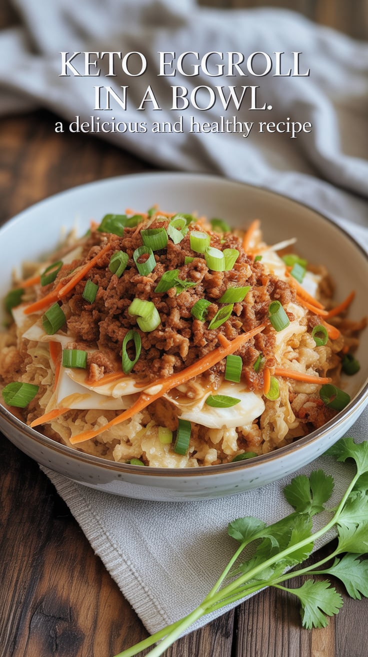 Each serving is drizzled with a ginger-soy sauce that adds a punch of flavor, ensuring you won't miss the wrapper at all. This dish is not only a feast for your taste buds but also an effective way to stay on track with your keto lifestyle.