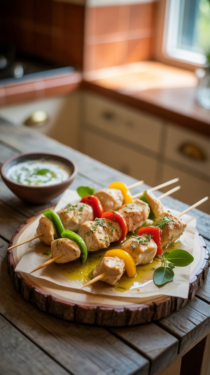 Transform your grilling game with these succulent Greek Yogurt Marinated Chicken Skewers! Not only do they boast a deliciously tangy marinade, but they also pack a powerful protein punch, making them a nutritious choice for any gathering.