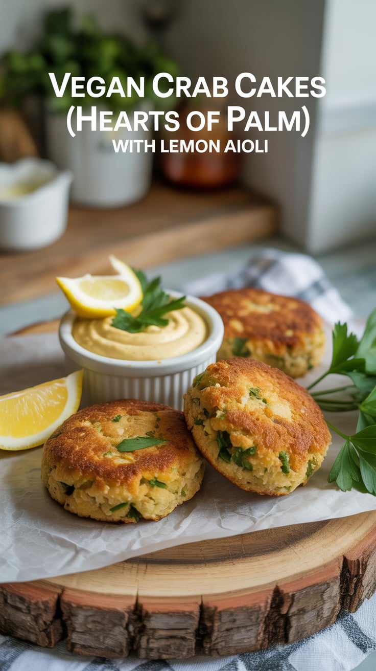 This vegan take on classic crab cakes proves indulgent textures and bold flavor don't require meat or lots of oil. Opt for oven-baking or an air fryer and whole-grain sides to keep the meal light, nutritious, and crowd-pleasing.