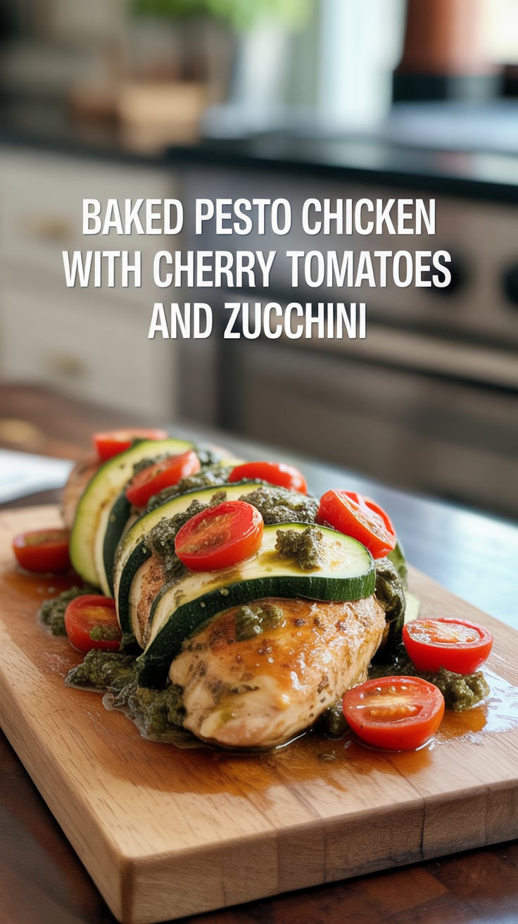 Elevate your dinner game with Baked Pesto Chicken featuring juicy cherry tomatoes and zucchini! This dish is rich in protein and bursting with vibrant flavors, promising a healthy meal that’s both satisfying and easy to prepare.