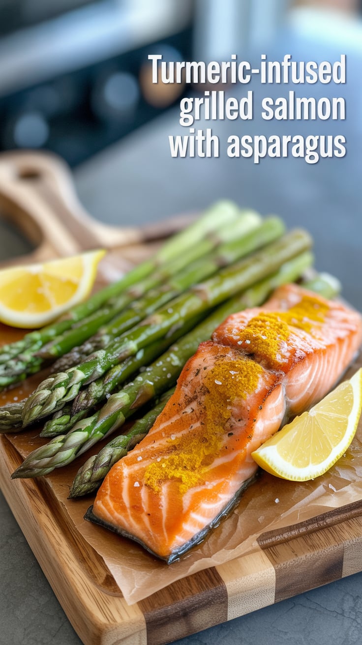 Elevate your dinner with Turmeric-Infused Grilled Salmon, a dish that combines bold flavors and vibrant colors while keeping your health goals in mind. Rich in omega-3 fatty acids and packed with antioxidants, this recipe is not only delicious but also low in calories, making it a perfect choice for a light yet satisfying meal.