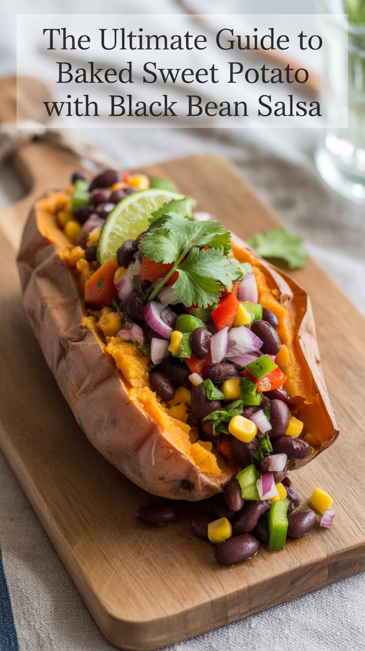 Elevate your meal game with Baked Sweet Potato topped with zesty Black Bean Salsa, a nourishing dish that combines nutritious ingredients in a delicious harmony. Each bite brings together the natural sweetness of the potato and the savory punch of the salsa, making it a satisfying option that’s both healthy and low in calories.