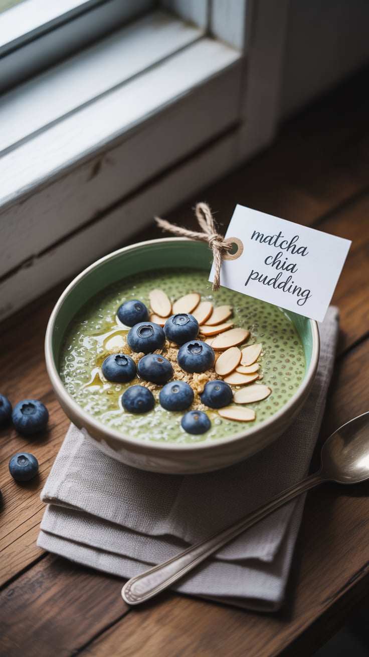 Enjoy a burst of antioxidants with every spoonful, thanks to the vibrant matcha green tea powder. Paired with the wholesome goodness of almond milk, this pudding not only tastes amazing but also contributes to your overall wellness while keeping your calorie intake in check.